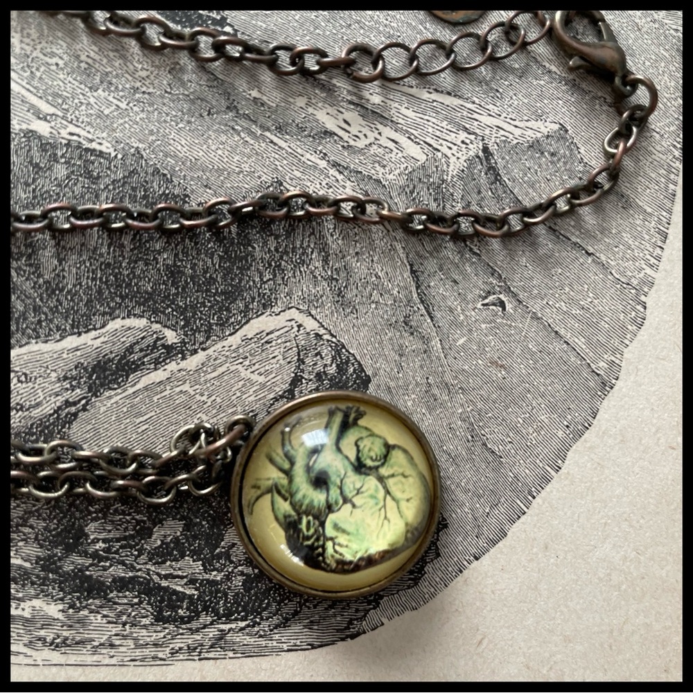 {ModCloth} Anatomical Heart Halloween Pendant Necklace